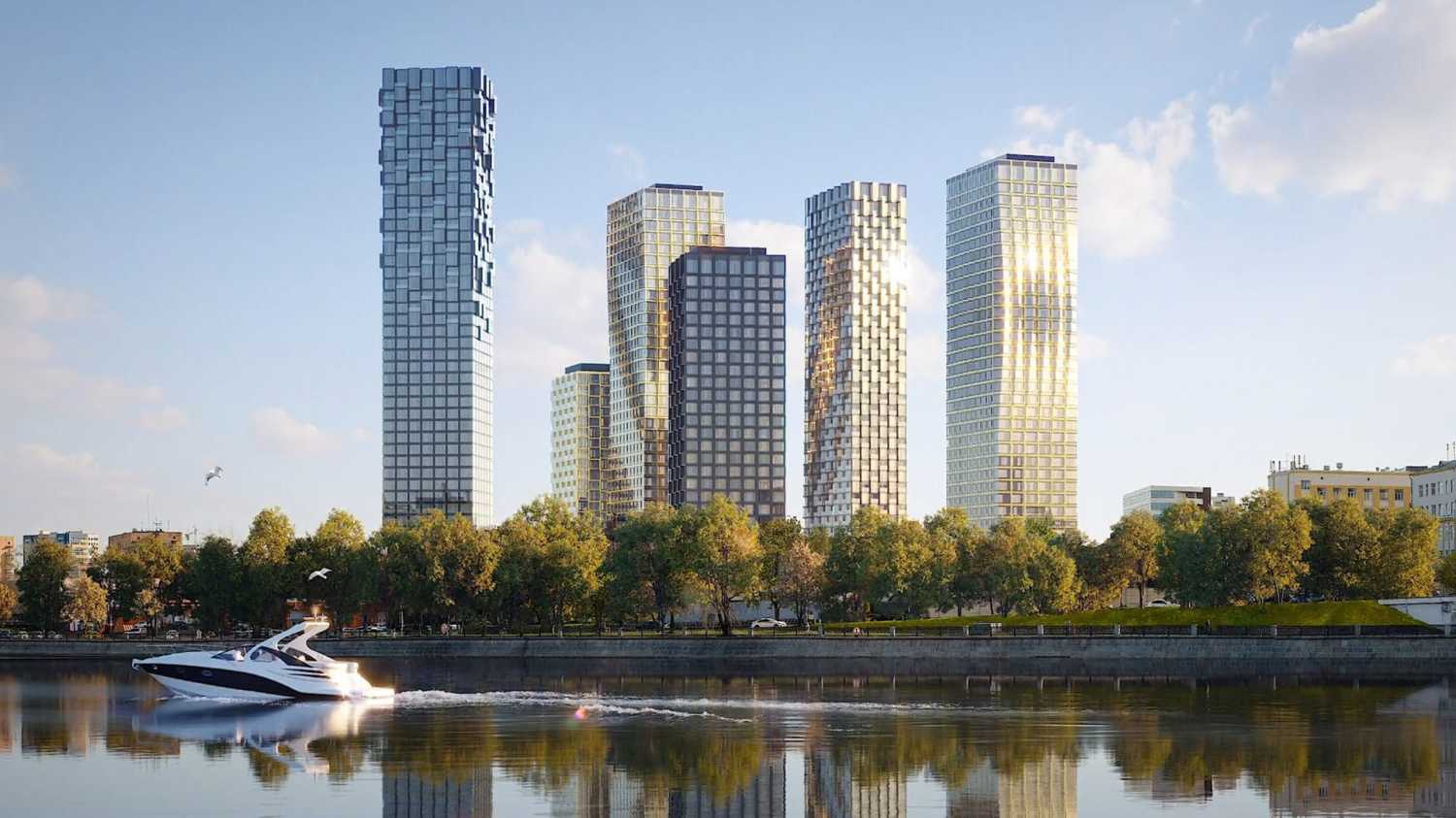 High Life — комплекс из 6 небоскрёбов премиум-класса высотой 24-47 этажей в 9 минутах ходьбы от Павелецкой площади.