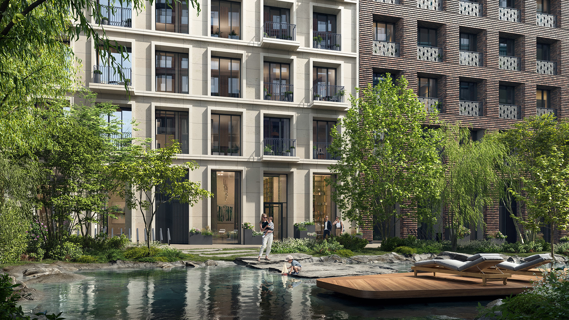 Для максимального комфорта парк разделён на зоны для активного и тихого отдыха, которые находятся на комфортном отдалении друг от друга.