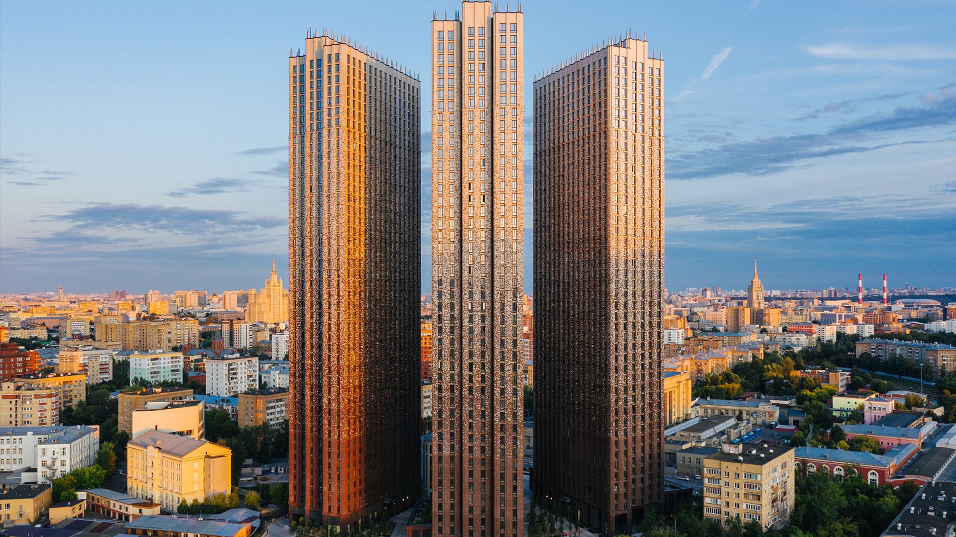 «Пресня Сити» — жилой комплекс бизнес-класса в нью-йоркском стиле высотой 44 этажа на 1594 апартамента.